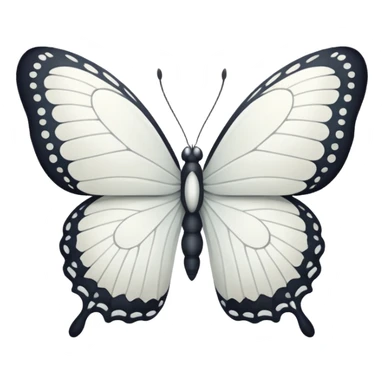 white butterfly sticker