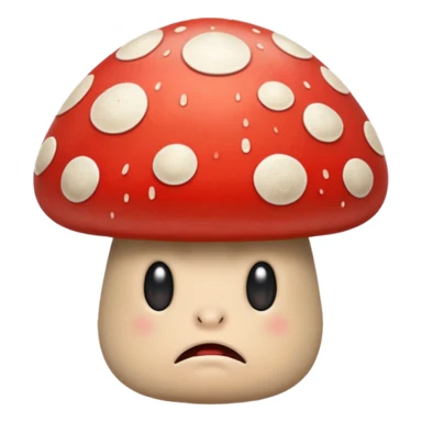 angry mushroom sticker