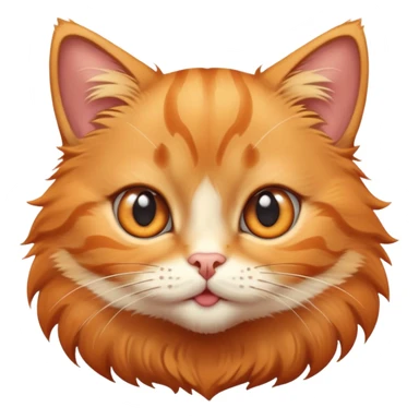 Cute orange tabby cat with big expressive eyes sticker