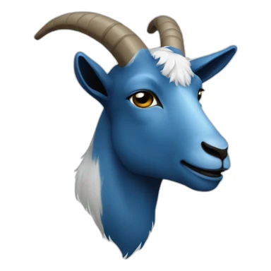 goat color blue sticker