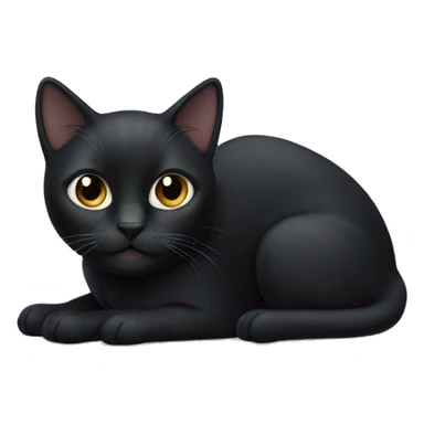 Black cat with white feet’s  sticker