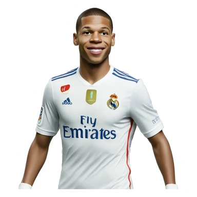 Mbappé in réal madrid sticker