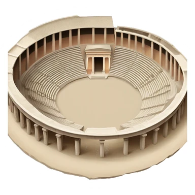 Ancient Greek Epidauros theatre sticker