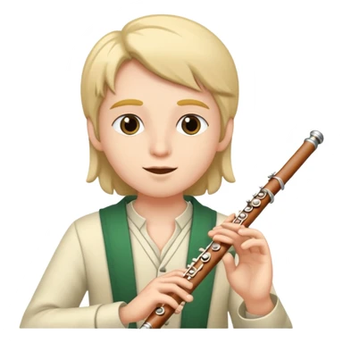 Player of flute sticker