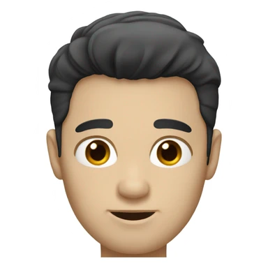 ￼￼An ugly white guy with black hair  sticker