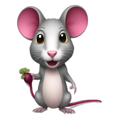 rat-fire-beetroot sticker