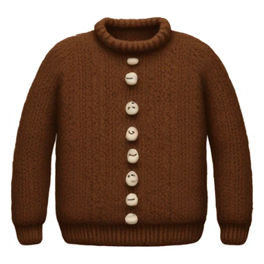 Cozy knited brown fall sweater  sticker
