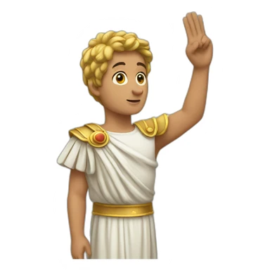 Roman salute sticker