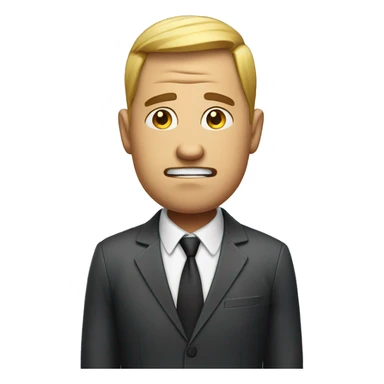 stressed business man sticker