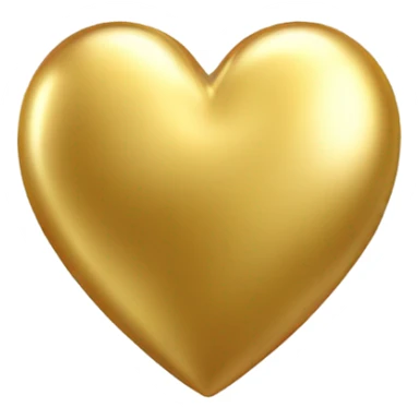 shining gold heart sticker