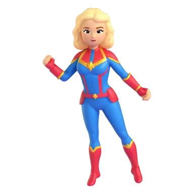 Captain Marvel superhero sticker