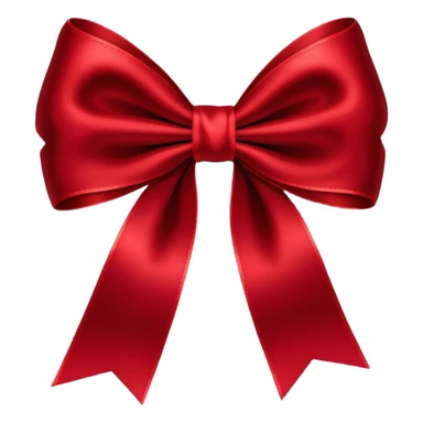 Dark red ribbon bow sticker