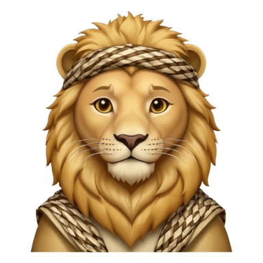 León con keffiyeh sticker