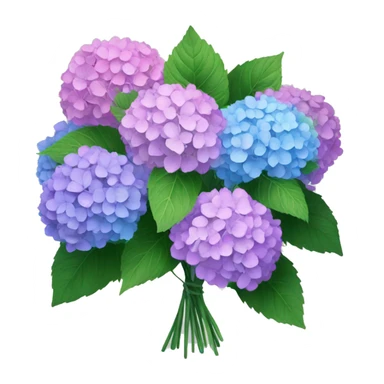 bouquet of hydrangeas sticker