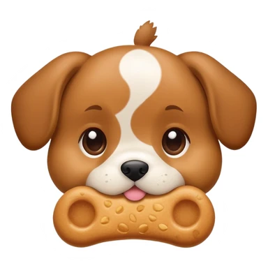 A cute puppy dog treat.  sticker