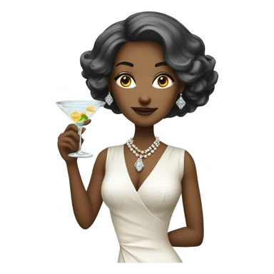 rich white women sipping martinis  sticker