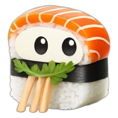 sushi dans du pain sticker