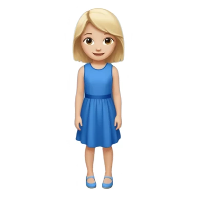 generate an emoji a blond girl next to a kerb sticker