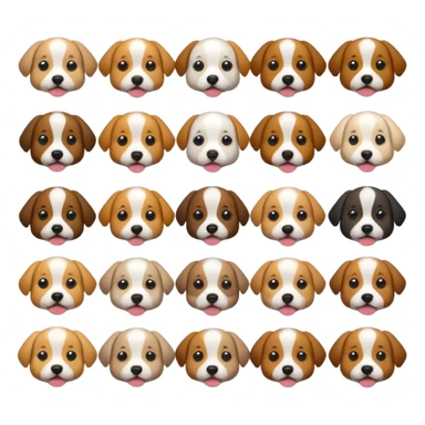 dog emojis  sticker