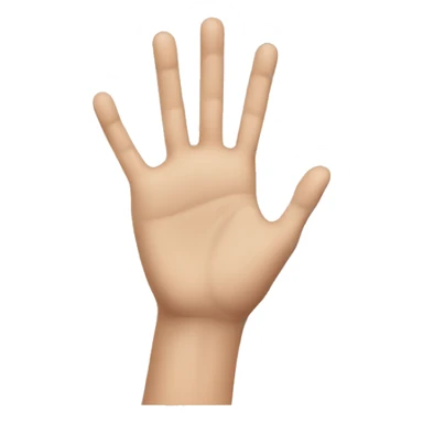 hand with keeping  sticker