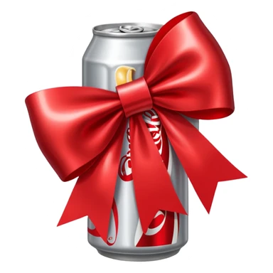 Coca cola Diet coke with bow sticker