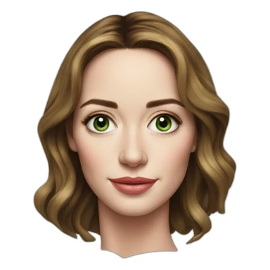Emily blunt portrait sticker