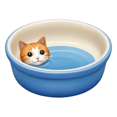 A water bowl for cats sticker