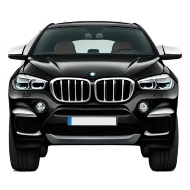 Black BMW X6 2022 sticker