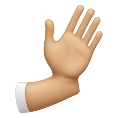 A hand that shakes an iPhone sticker