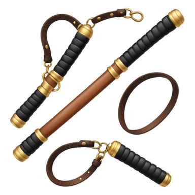 martial arts belt and nunchucks sticker