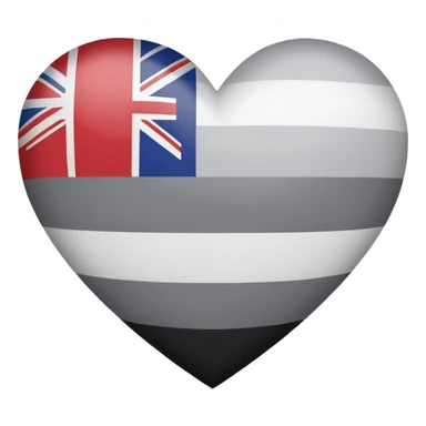 heart with graysexual pride flag colors sticker