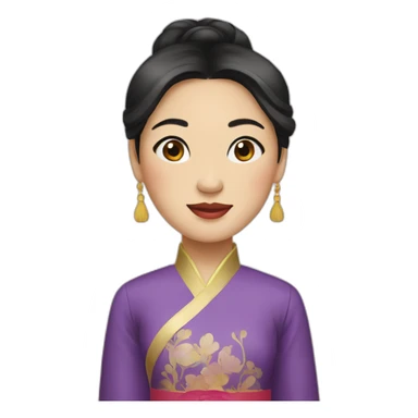Vietnamese princess sticker