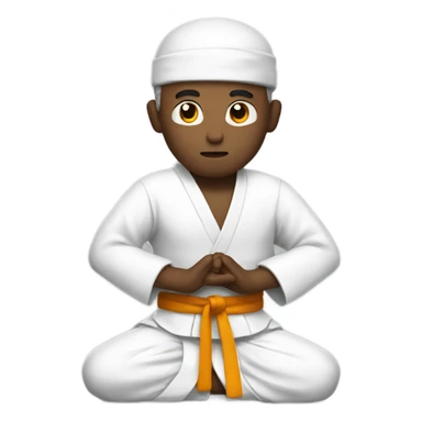 Praying Karate man   sticker