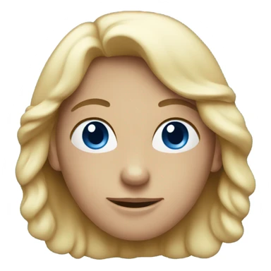 Deep blue heart sticker