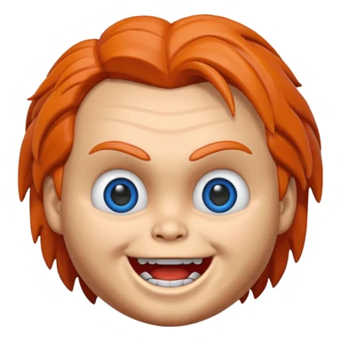 Un emojin de chuky sticker