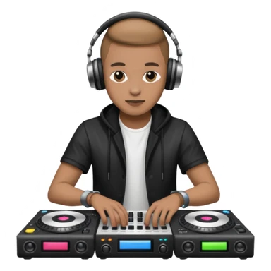 dj with setup sticker