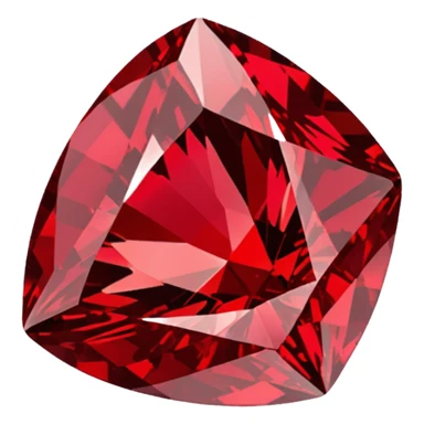 red glitter ruby sticker