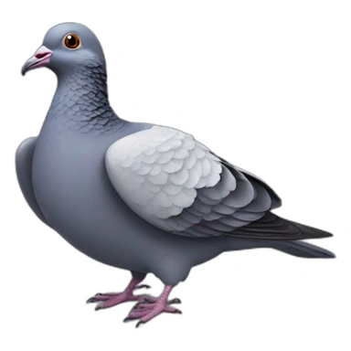 Three - headed pigeon sticker