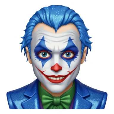 Glitter Blue coringa sticker