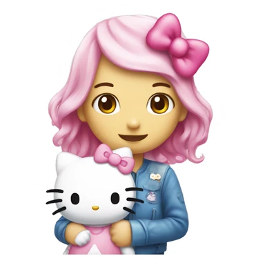 Hellokitty with my melody  sticker