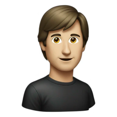 young Steve jobs sticker