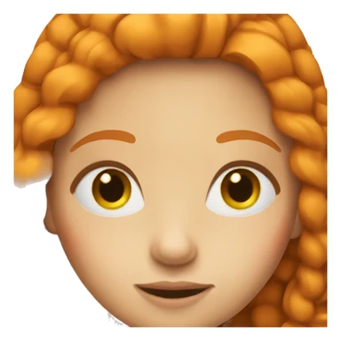 A ginger girl sticker
