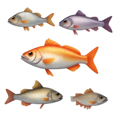 crea una carnada de peces sticker