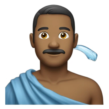 Personne qui crache de l'eau sticker