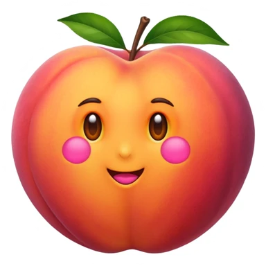 Juicy peach sticker