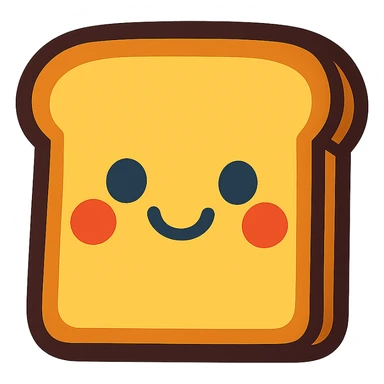 cute toast sticker