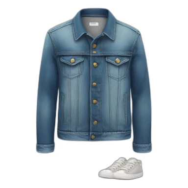 jacket, T shirt, jeans, sneakers sticker