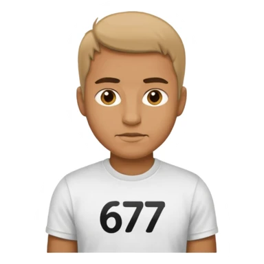 Man saying 67 sticker