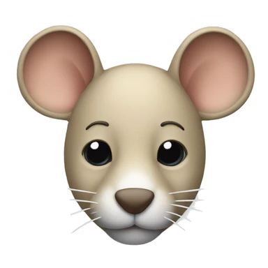 Maus mit schleife auf dem kopf sticker