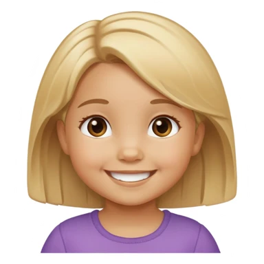 tan toddler girl with light brown/blonde hair  sticker